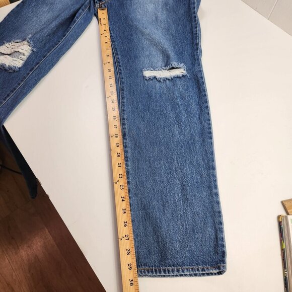 Sam Edelman Women's Blue Yaro High Rise 90's Pinched Waist Jeans Size 31 - Picture 14 of 15